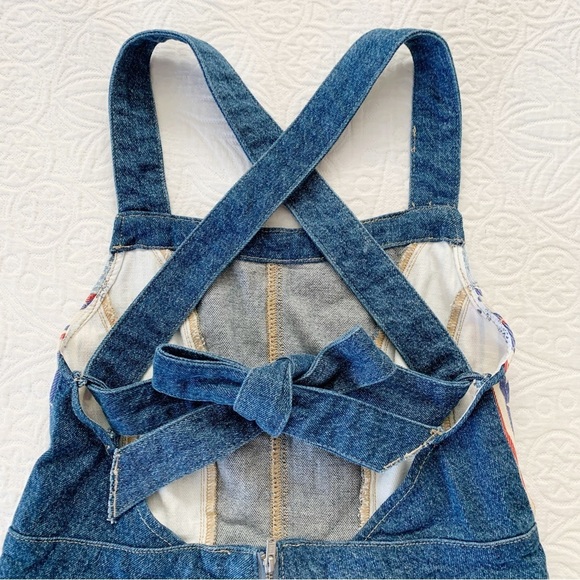 Free People 'We the Free' Dallas Flared Denim Jumpsuit, Stars and Stripes - Picture 7 of 9